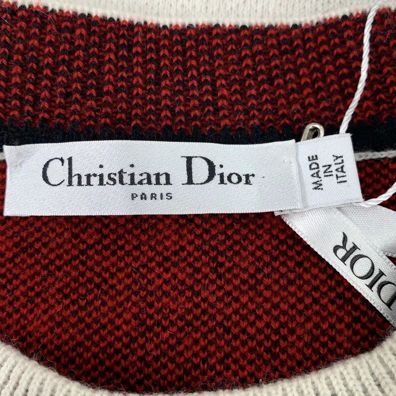 Dior Dior Beige Cashmere Sweater with J'adore Detail 0089 Size M / US 6-8 / IT 42-44 - 6 Thumbnail