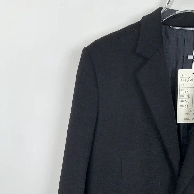 Dior Dior Black Wool Women's Coat L Size 0089 Size L / US 10 / IT 46 - 3 Thumbnail