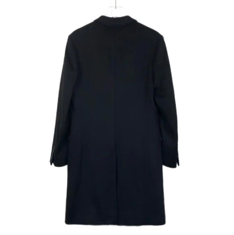 Dior Dior Black Wool Women's Coat L Size 0089 Size L / US 10 / IT 46 - 2 Thumbnail