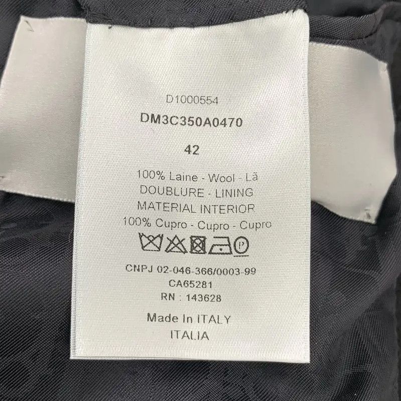 Dior Dior Black Wool Women's Coat L Size 0089 Size L / US 10 / IT 46 - 6 Thumbnail
