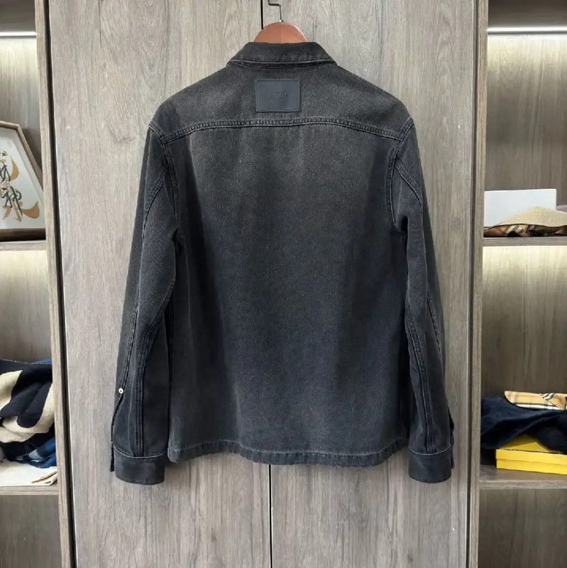 Dior Dior Black Leather Women's Jacket 0089 Size XS / US 0-2 / IT 36-38 - 2 Thumbnail