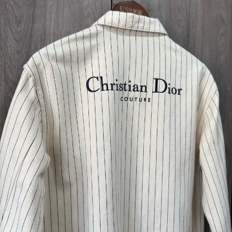 Dior Dior White Striped Women's Jacket 0089 Size XS / US 0-2 / IT 36-38 - 7 Thumbnail