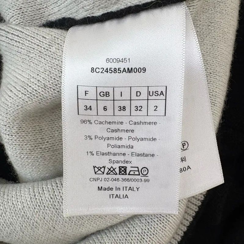 Dior Dior Black Cashmere Sweater for Women 0089 Size XS / US 0-2 / IT 36-38 - 8 Thumbnail