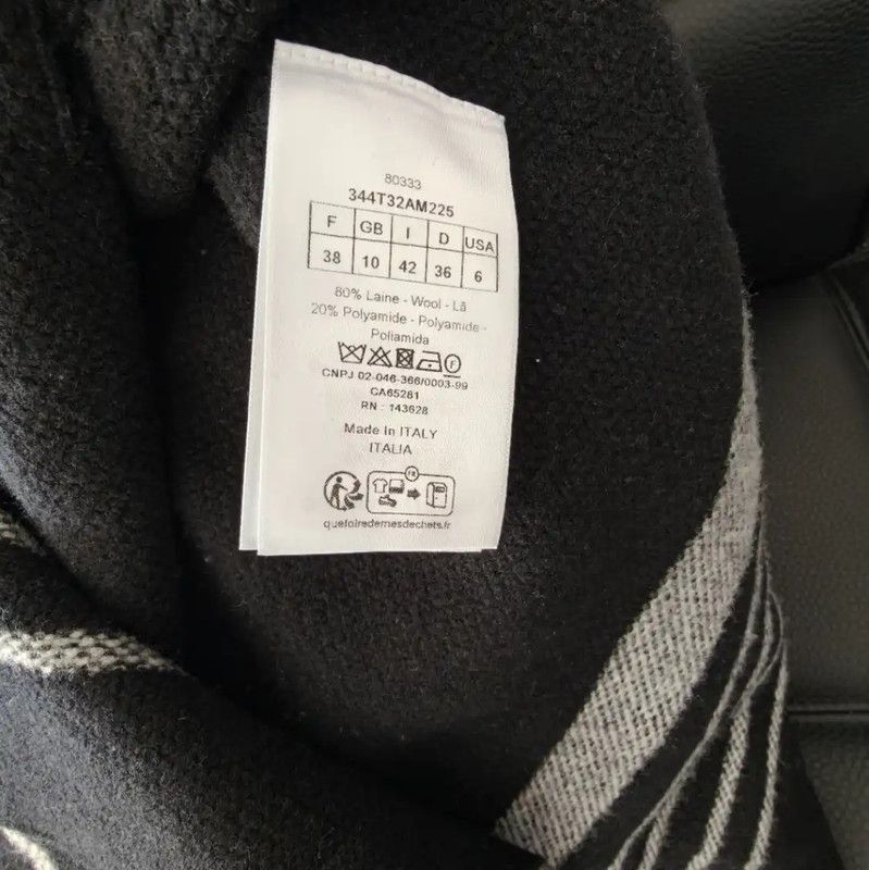 Dior Dior Black Cashmere Women's Skirt 0089 Size 24" / US 00 / IT 34 - 3 Thumbnail
