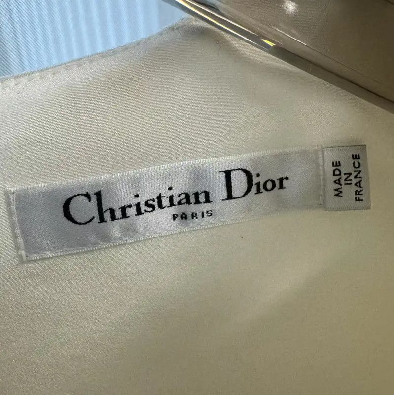 Dior Dior Black Silk Dress with Cream Collar 0089 Size M / US 6-8 / IT 42-44 - 3 Thumbnail