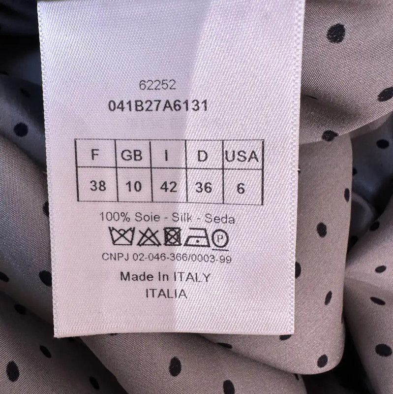 Dior Dior Gray Polka Dot Shirt for Women 0089 Size M / US 6-8 / IT 42-44 - 5 Thumbnail