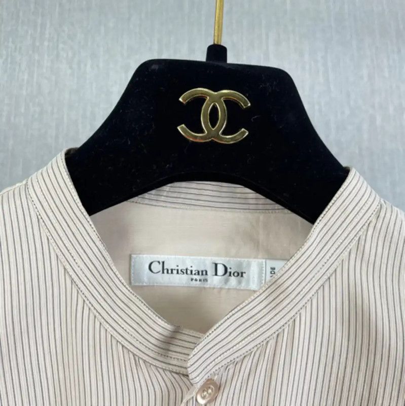 Dior Dior Pale Pink Silk Long Sleeve Shirt 0089 Size S / US 4 / IT 40 - 3 Thumbnail