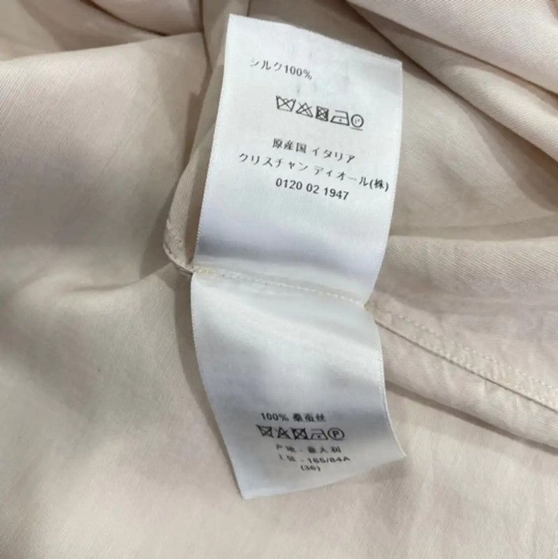 Dior Dior Pale Pink Silk Long Sleeve Shirt 0089 Size S / US 4 / IT 40 - 9 Thumbnail