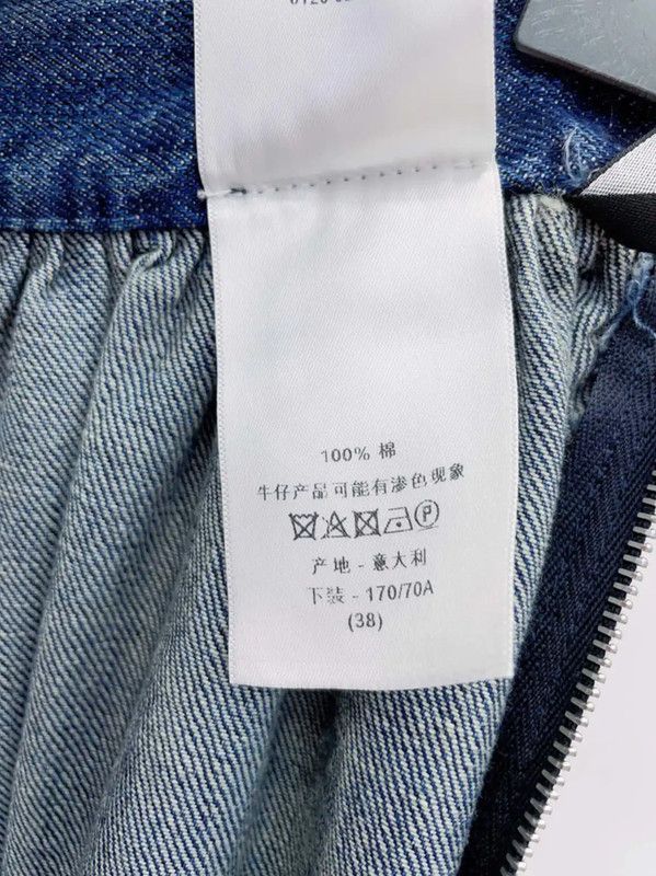 Dior Dior Blue Cotton Midi Skirt for Women 0089 Size 27" / US 4 / IT 40 - 9 Thumbnail