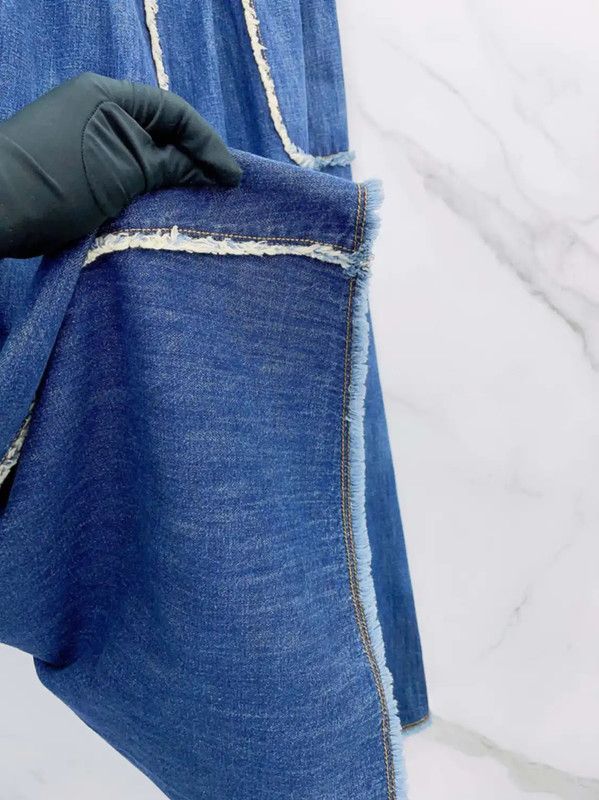 Dior Dior Blue Cotton Midi Skirt for Women 0089 Size 27" / US 4 / IT 40 - 6 Thumbnail