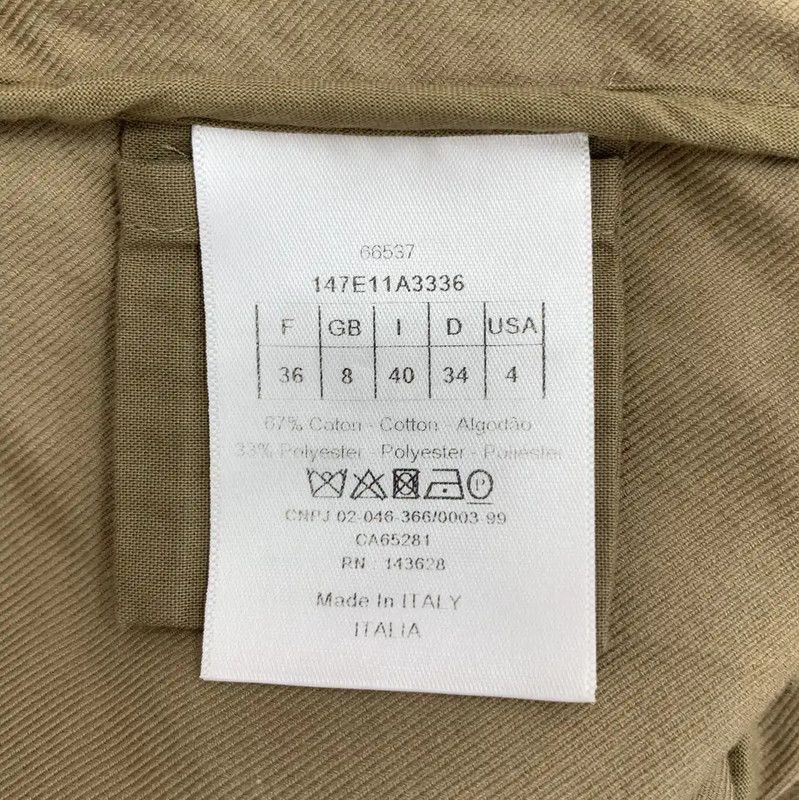 Dior Dior Brown Cotton Casual Pants XS 0089 Size 22" - 8 Thumbnail