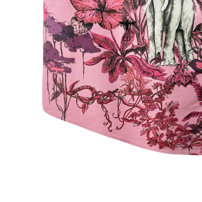 Dior Dior Pink Cotton Blend Sleeveless T-Shirt 0089 Size L / US 10 / IT 46 - 7 Thumbnail