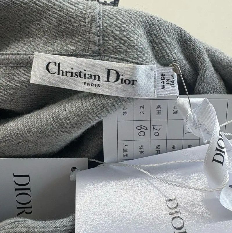 Dior Dior Gray Cotton Women's Hoodie 0089 Size M / US 6-8 / IT 42-44 - 3 Thumbnail