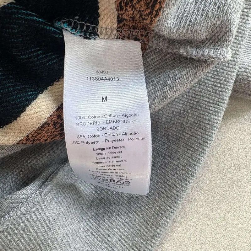 Dior Dior Gray Cotton Women's Hoodie 0089 Size M / US 6-8 / IT 42-44 - 4 Thumbnail