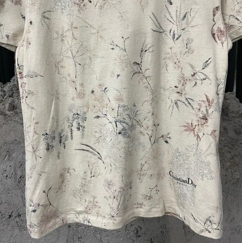 Dior Dior Floral Print Summer T-Shirt 0089 Size M / US 6-8 / IT 42-44 - 4 Thumbnail