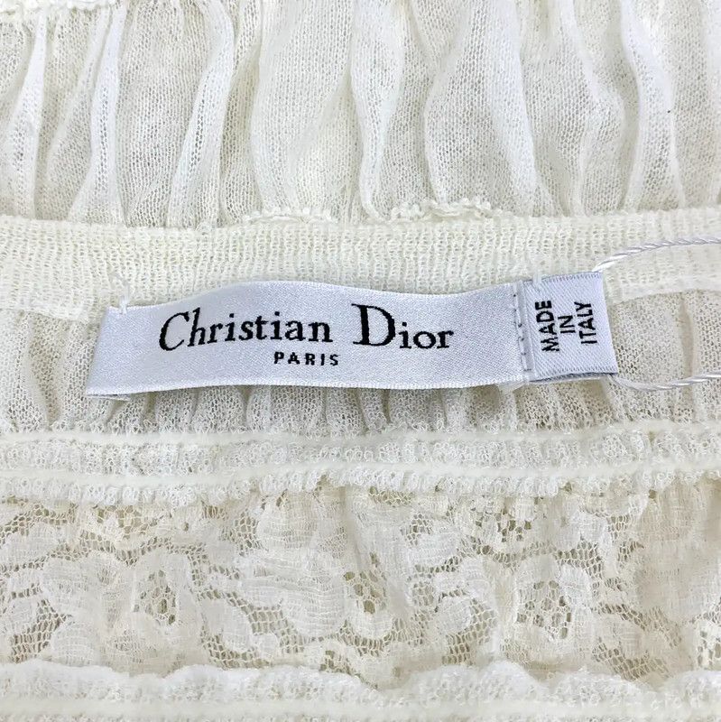 Dior Dior Beige Cotton Women's Shirt 0089 Size XS / US 0-2 / IT 36-38 - 5 Thumbnail