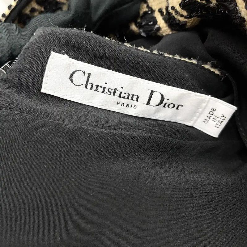 Dior Dior Color-Block Silk Blend Short Dress 0089 Size M / US 6-8 / IT 42-44 - 9 Thumbnail