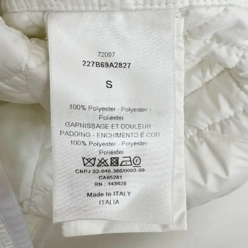 Dior Dior White Cotton Jacket for Women 0089 Size S / US 4 / IT 40 - 5 Thumbnail