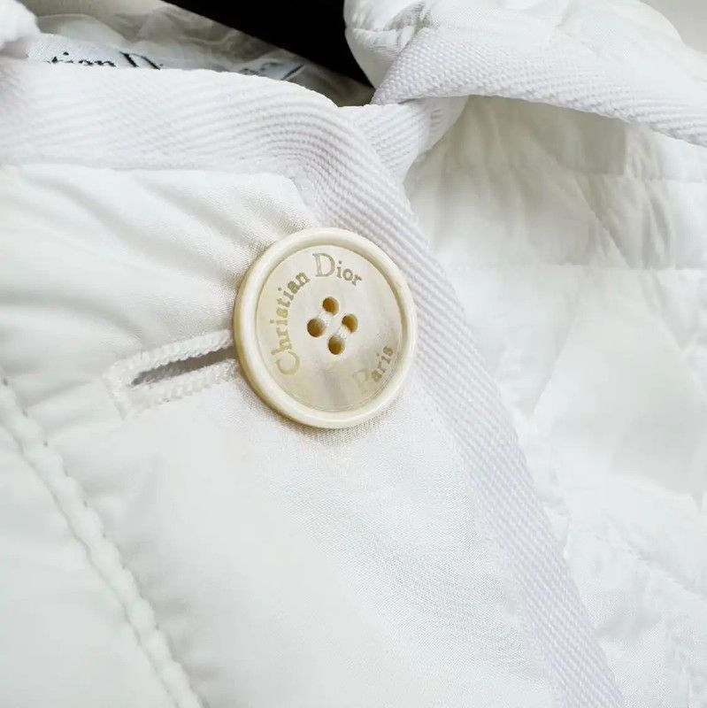 Dior Dior White Cotton Jacket for Women 0089 Size S / US 4 / IT 40 - 3 Thumbnail