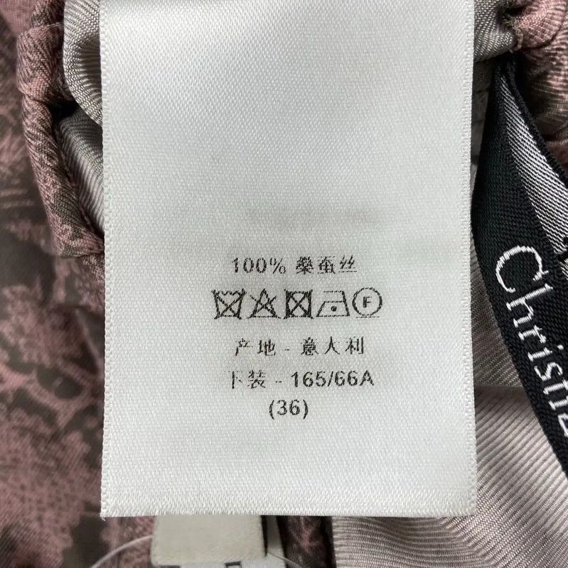Dior Dior Pink Silk Casual Pants 0089 Size 23" - 6 Thumbnail