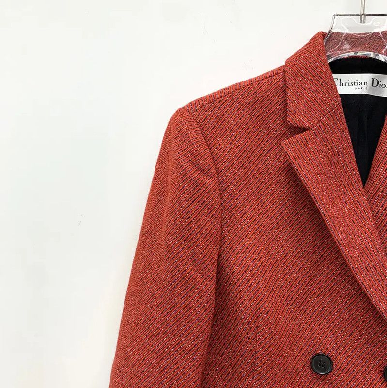 Dior Dior Red Wool Women’s Blazer 0089 Size ONE SIZE - 3 Thumbnail