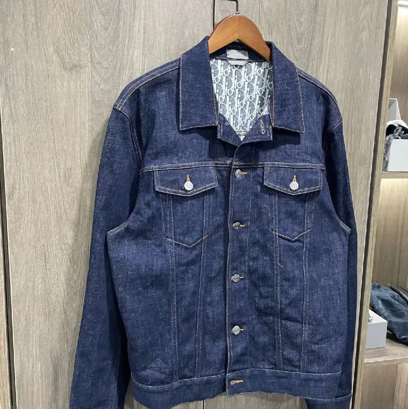Dior Dior Blue Leather Women's Jacket 0089 Size XS / US 0-2 / IT 36-38 - 4 Thumbnail