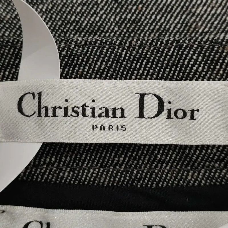 Dior Dior Gray Silk Women's Midi Skirt 0089 Size 23" - 5 Thumbnail
