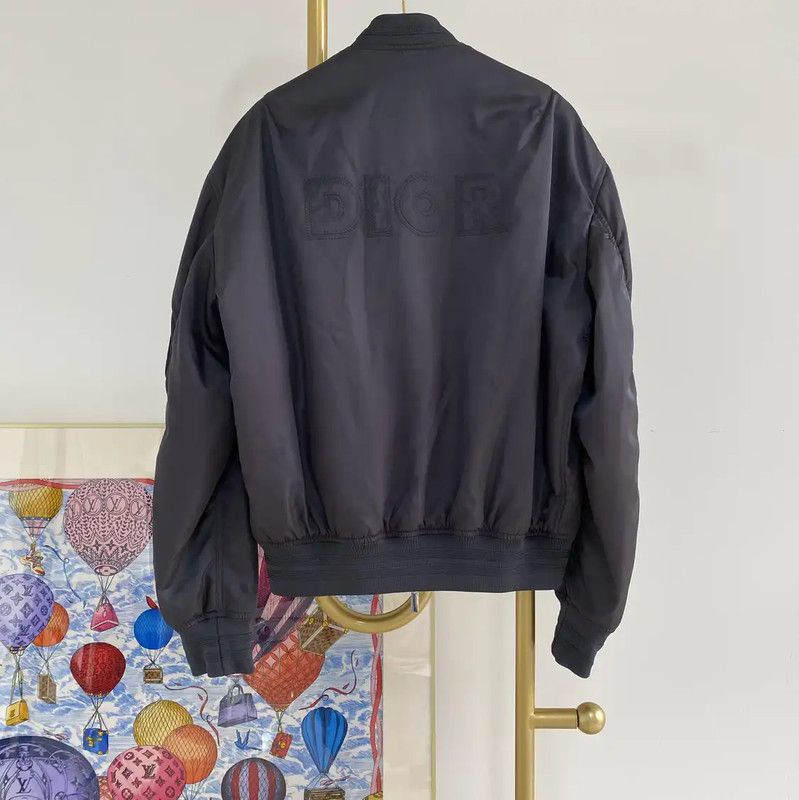 Dior Dior Gray Nylon Women's Jacket 0089 Size L / US 10 / IT 46 - 2 Thumbnail