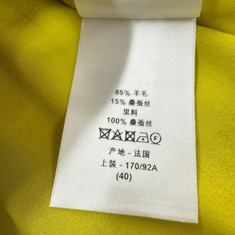Dior Dior Bright Yellow Wool Women's Cardigan 0089 Size L / US 10 / IT 46 - 5 Thumbnail