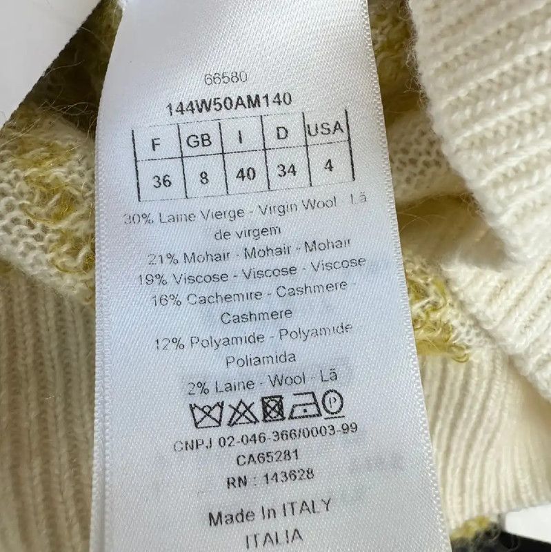 Dior Dior Colorblocked Wool Sweater for Women 0089 Size M / US 6-8 / IT 42-44 - 5 Thumbnail
