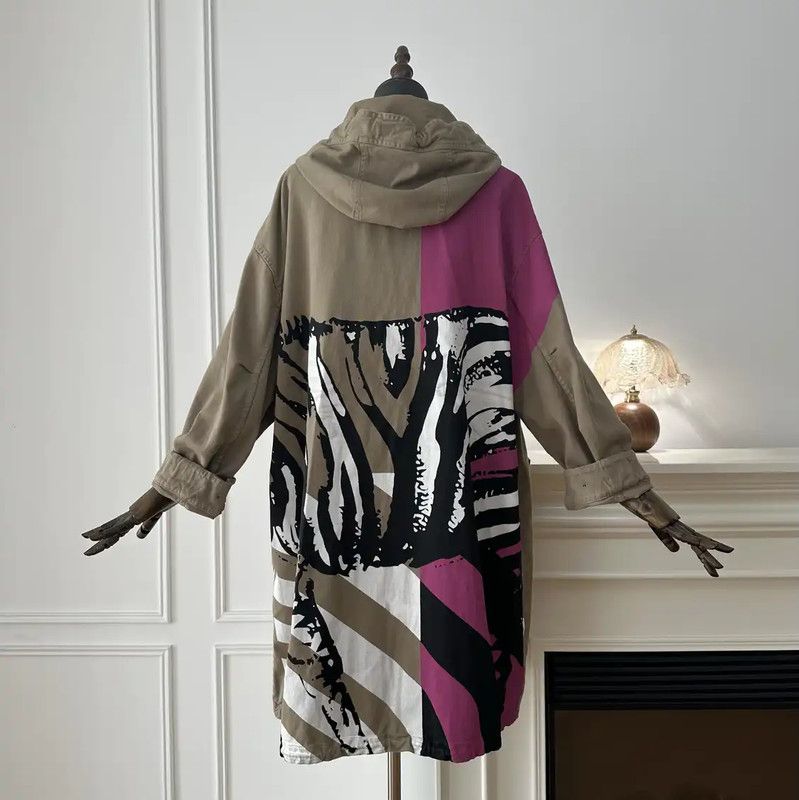 Dior Dior Khaki Women's Coat with Unique Design 0089 Size S / US 4 / IT 40 - 2 Thumbnail
