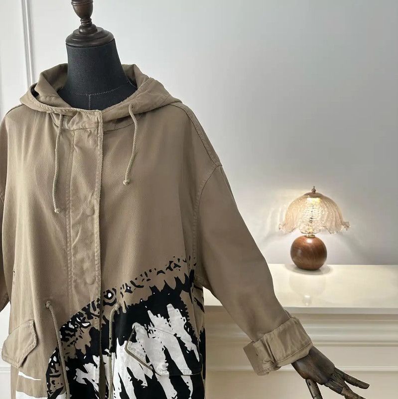 Dior Dior Khaki Women's Coat with Unique Design 0089 Size S / US 4 / IT 40 - 5 Thumbnail