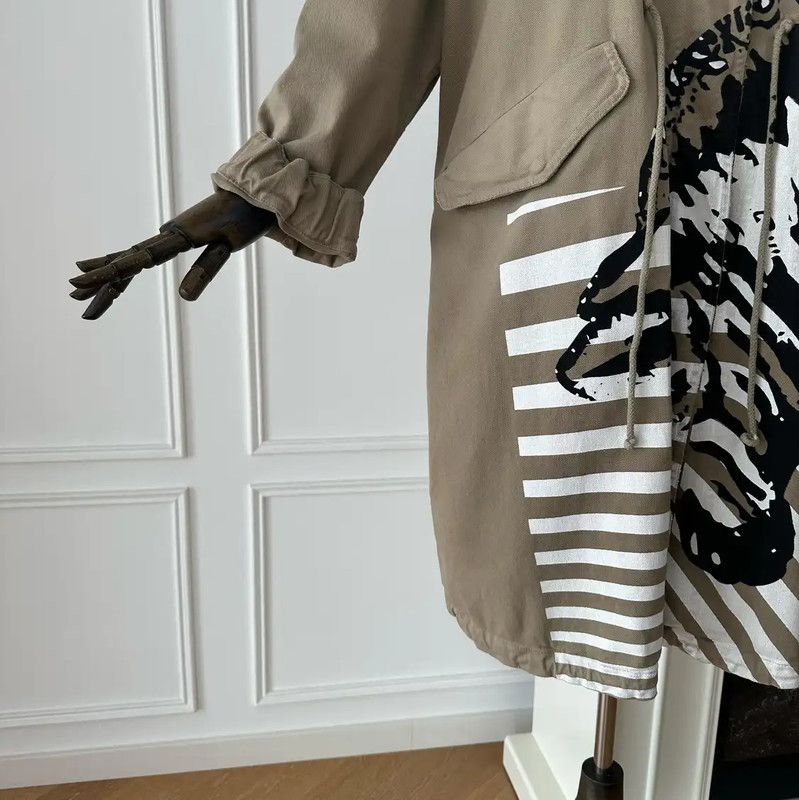 Dior Dior Khaki Women's Coat with Unique Design 0089 Size S / US 4 / IT 40 - 4 Thumbnail