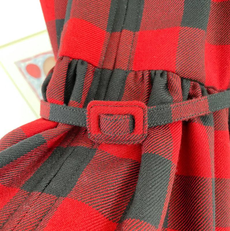 Dior Red Wool Short Sleeve Dress 0089