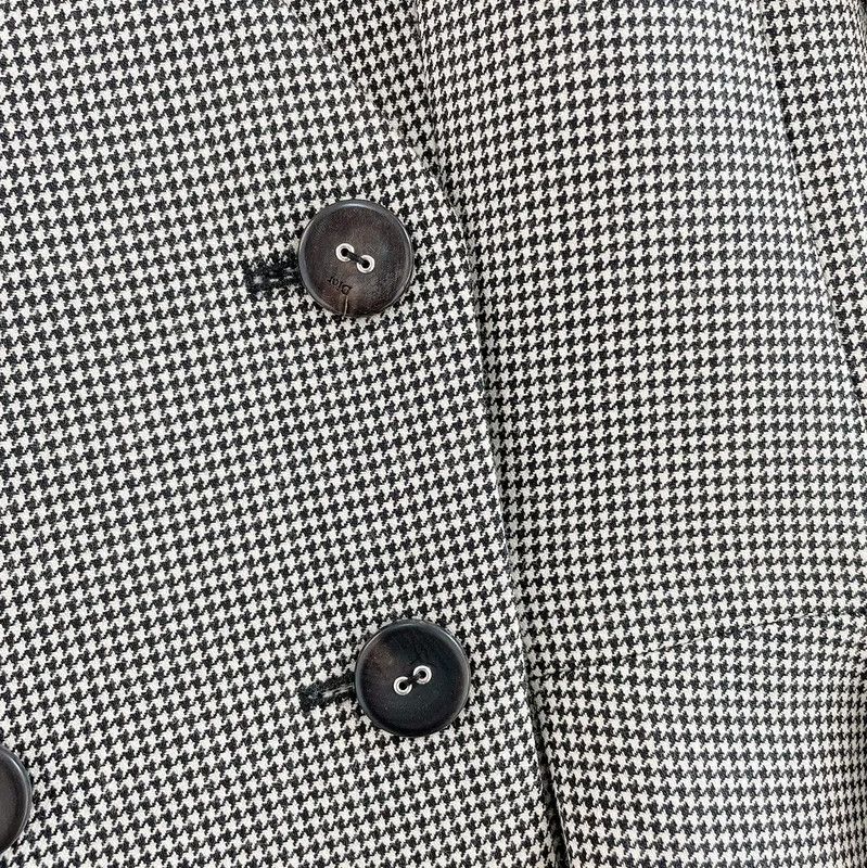 Dior Dior Grey Wool Check Short Sleeve Dress 0089 Size S / US 4 / IT 40 - 5 Thumbnail