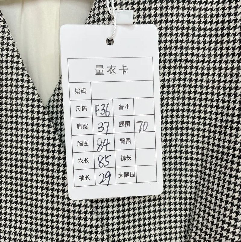 Dior Dior Grey Wool Check Short Sleeve Dress 0089 Size S / US 4 / IT 40 - 8 Thumbnail