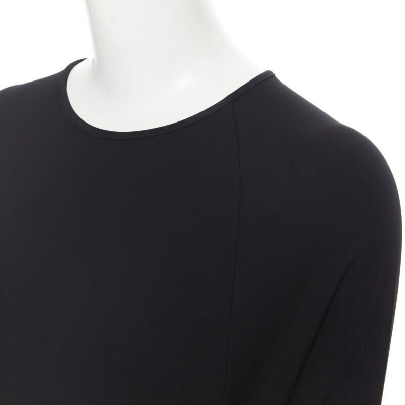 Michael Kors MICHAEL KORS black rayon spandex batwing stretch fit casual dress US0 XS Size XS / US 0-2 / IT 36-38 - 8 Thumbnail