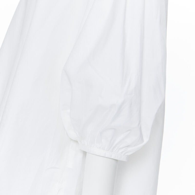 Peter Pilotto PETER PILOTTO white cotton ethnic embroidery off shoulder puff sleeve top UK6 Size XS / US 0-2 / IT 36-38 - 8 Thumbnail
