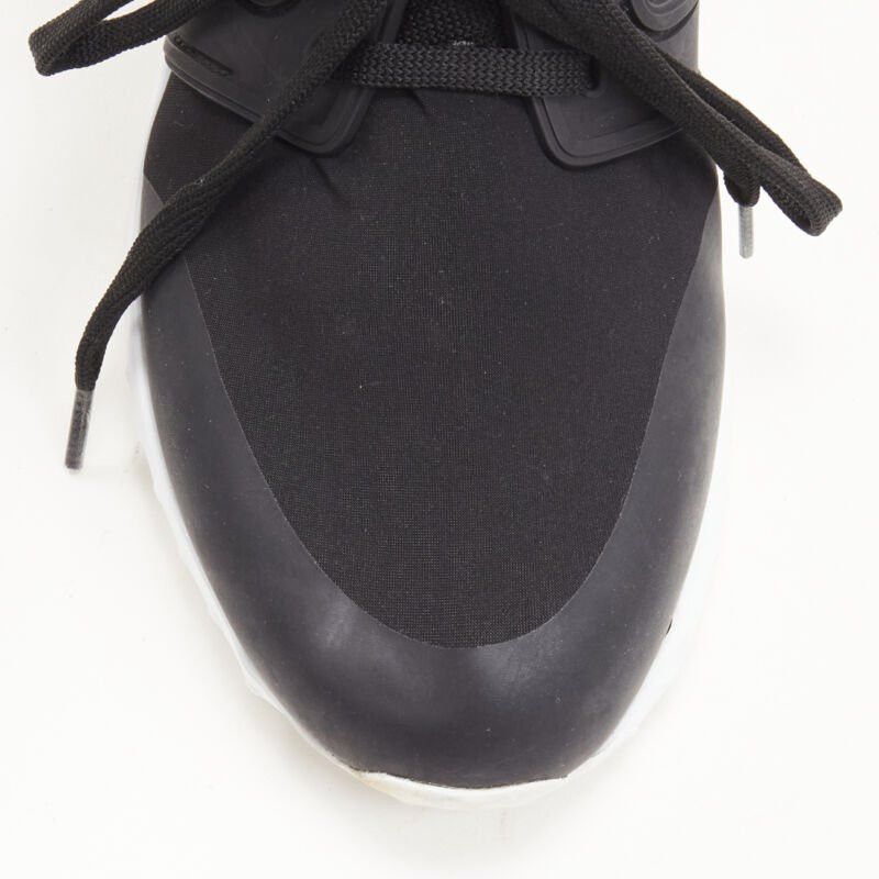 Moncler MONCLER black neoprene plastic caged metallic leather heel sports sneaker EU37 Size US 7 / IT 37 - 5 Thumbnail