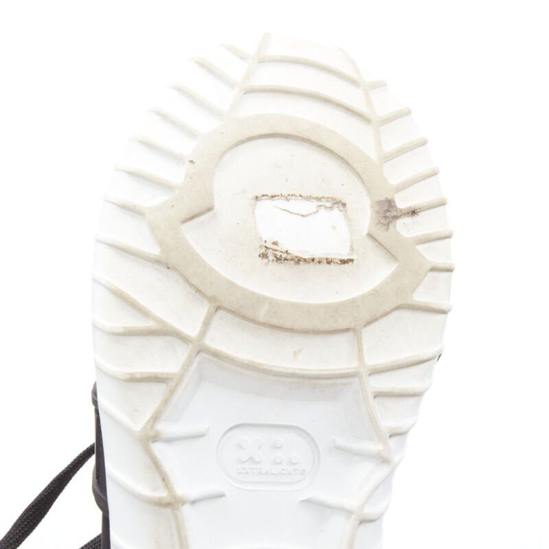 Moncler MONCLER black neoprene plastic caged metallic leather heel sports sneaker EU37 Size US 7 / IT 37 - 9 Thumbnail