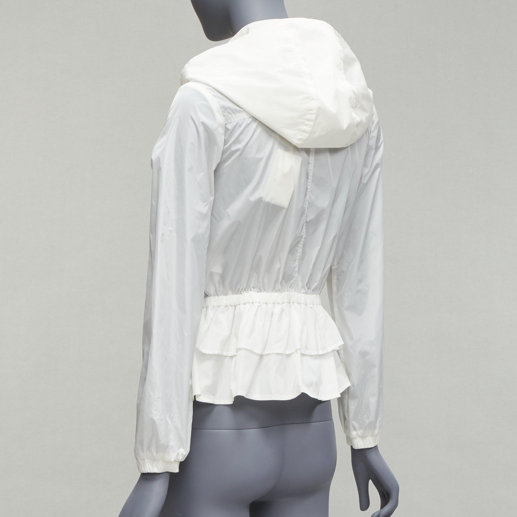 Gucci new GUCCI Kidswear ivory GG monogram logo peplum hooded jacket 12Y Size XS / US 0-2 / IT 36-38 - 7 Thumbnail