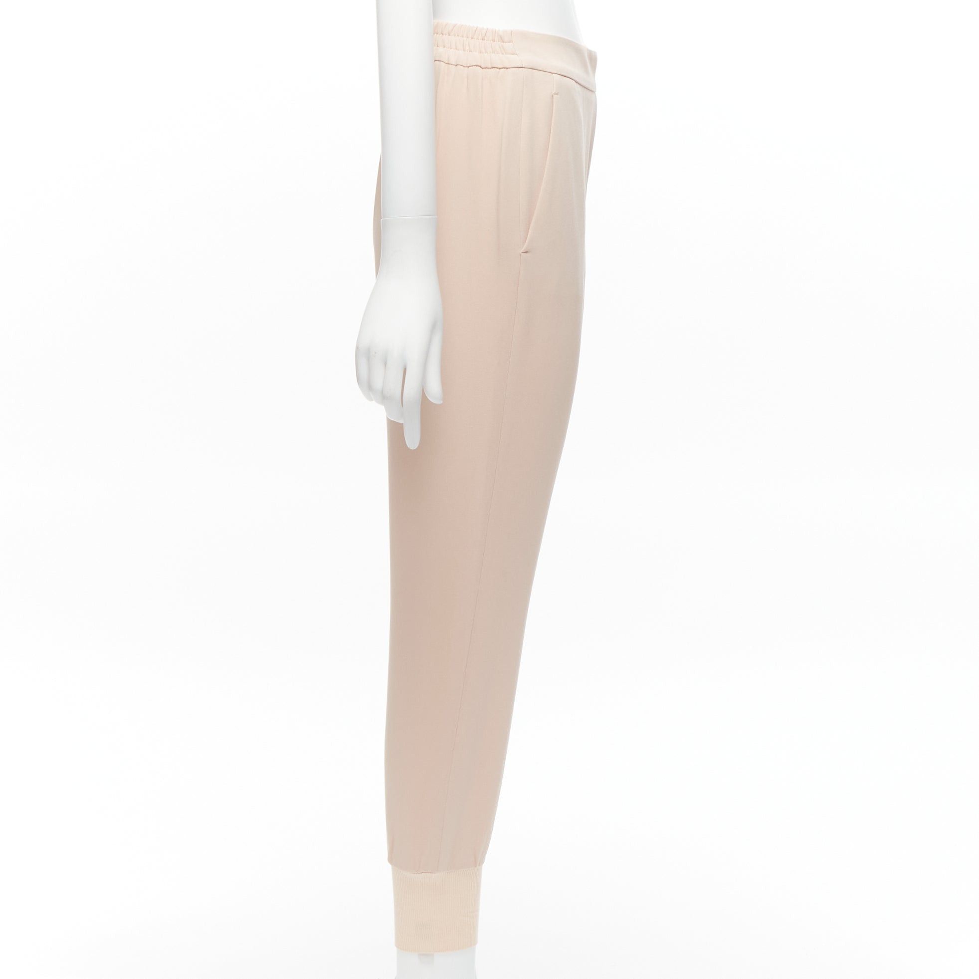 Stella McCartney STELLA MCCARTNEY pink minimalist elastic waistband cropped jogger harem pants IT34 XXS Size 24" / US 00 / IT 34 - 4 Thumbnail
