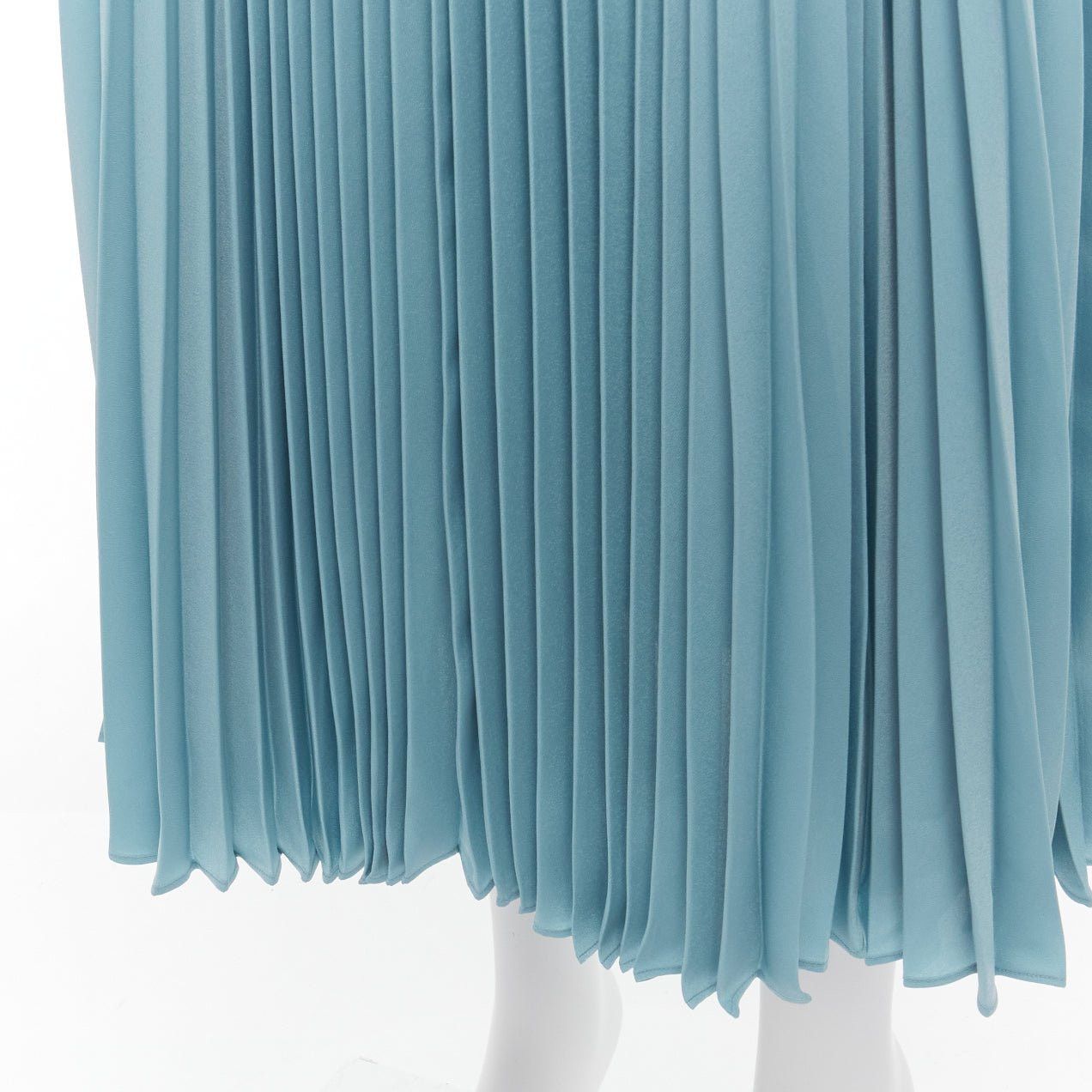 Joseph new JOSEPH Abbot blue accordion pleats center seam round table skirt FR34 XS Size 26" / US 2 / IT 38 - 2 Thumbnail