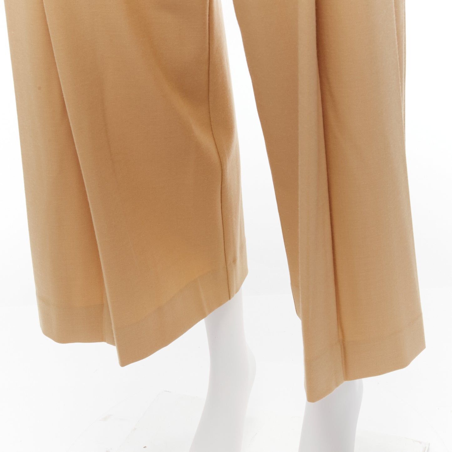 Other PALMER HARDING tan virgin wool blend dart pleated wide leg pants UK6 XS Size 27" / US 4 / IT 40 - 7 Thumbnail