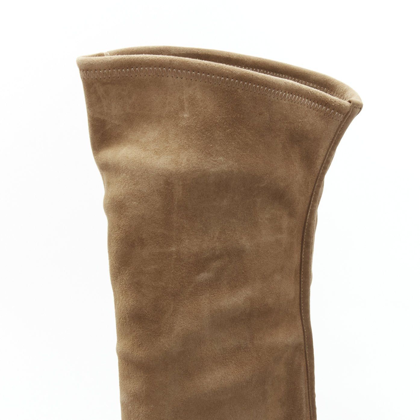 Gianvito Rossi GIANVITO ROSSI Camoscio brown suede flat thigh high boots EU37 Size US 7 / IT 37 - 8 Thumbnail