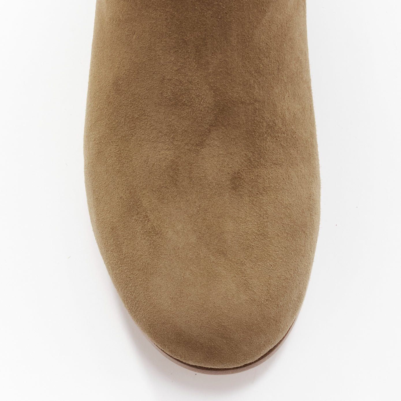 Gianvito Rossi GIANVITO ROSSI Camoscio brown suede flat thigh high boots EU37 Size US 7 / IT 37 - 6 Thumbnail
