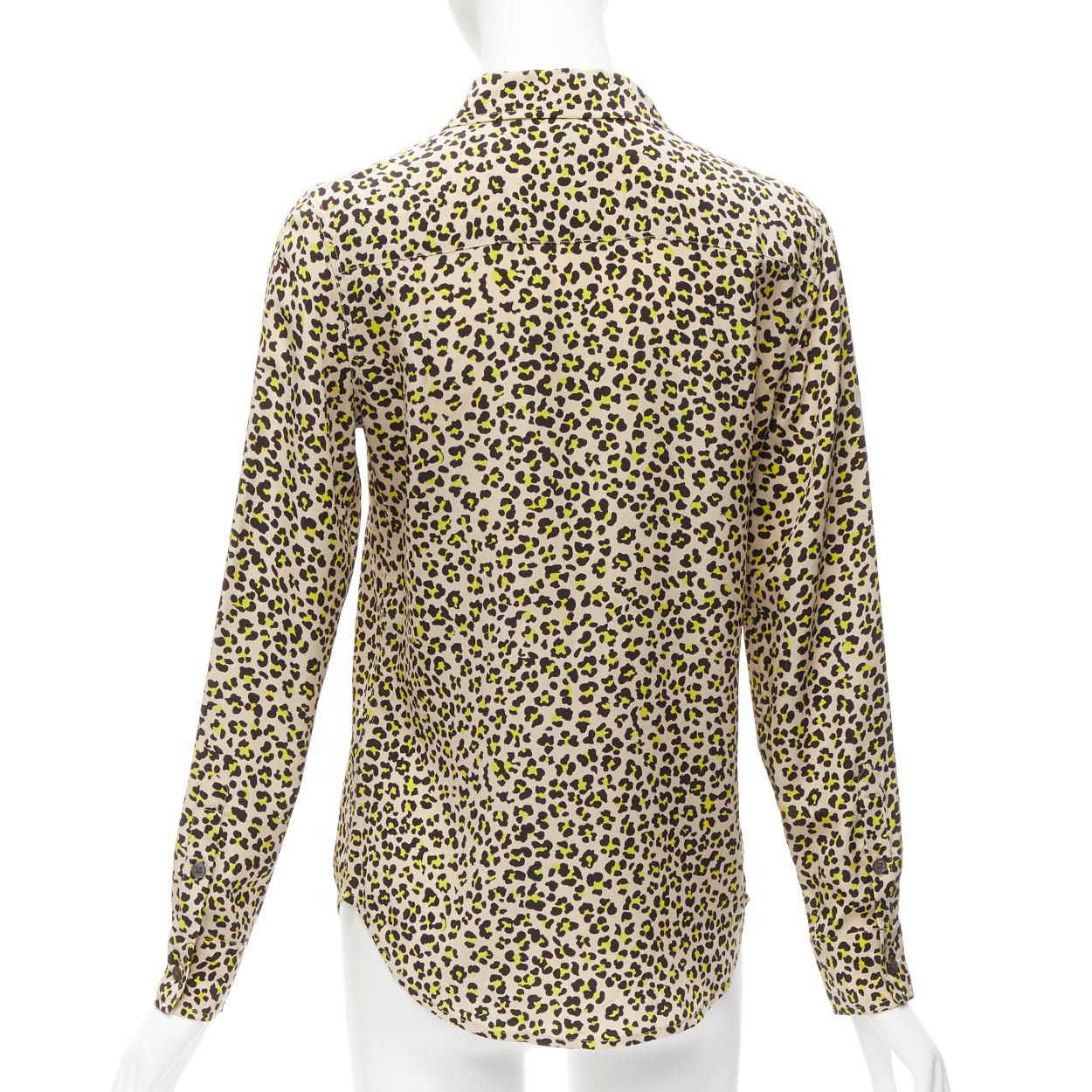 Equipment EQUIPMENT 100% silk brown black leopard print long sleeve shirt XS Size XS / US 0-2 / IT 36-38 - 5 Thumbnail