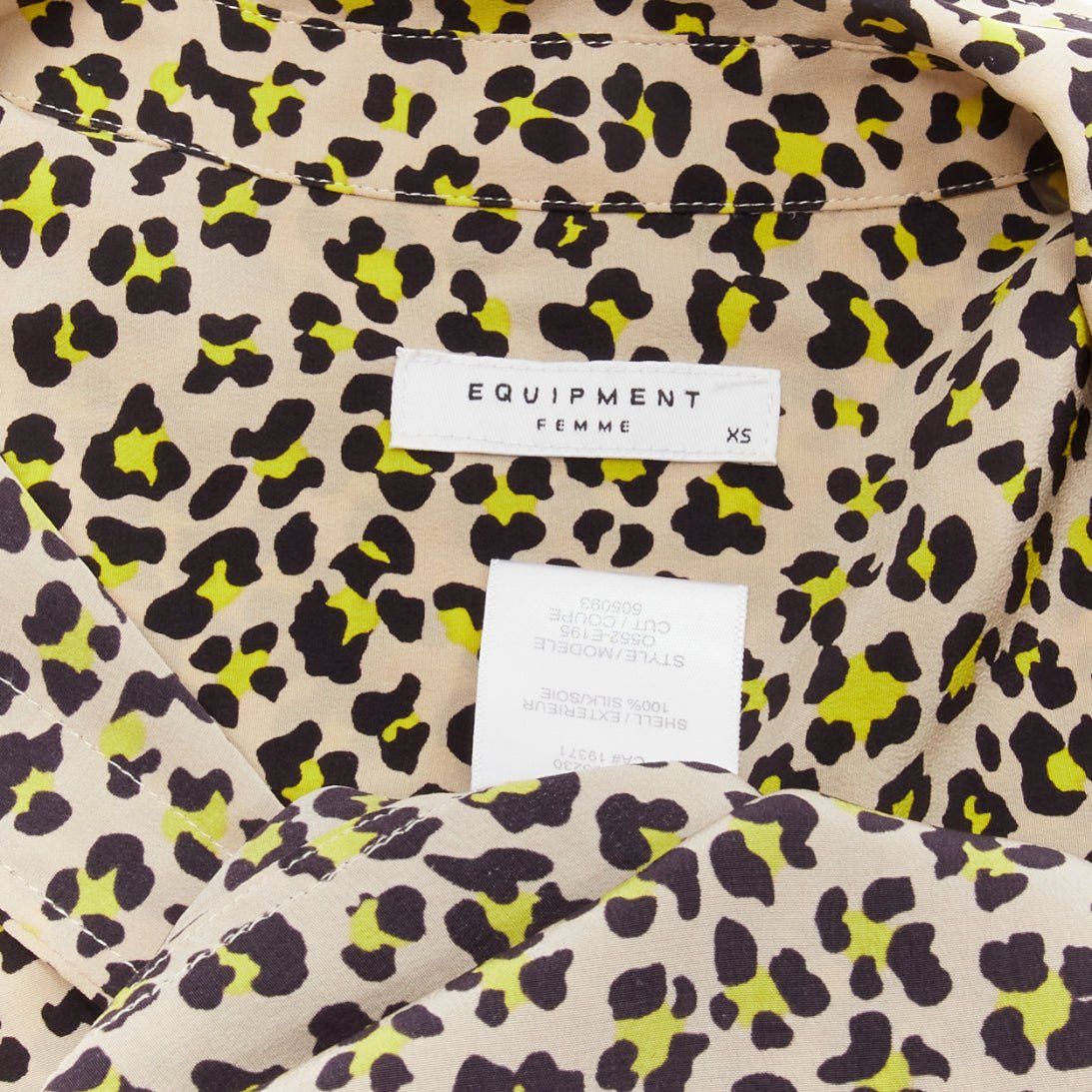 Equipment EQUIPMENT 100% silk brown black leopard print long sleeve shirt XS Size XS / US 0-2 / IT 36-38 - 8 Thumbnail