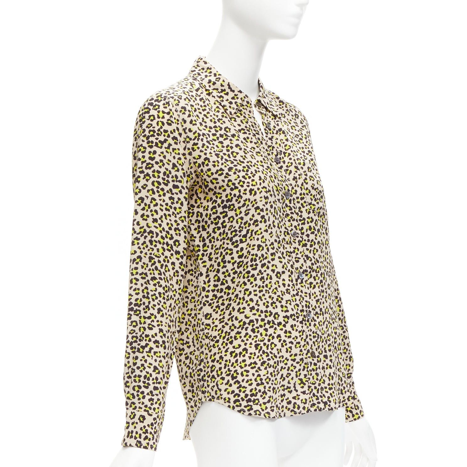 Equipment EQUIPMENT 100% silk brown black leopard print long sleeve shirt XS Size XS / US 0-2 / IT 36-38 - 3 Thumbnail