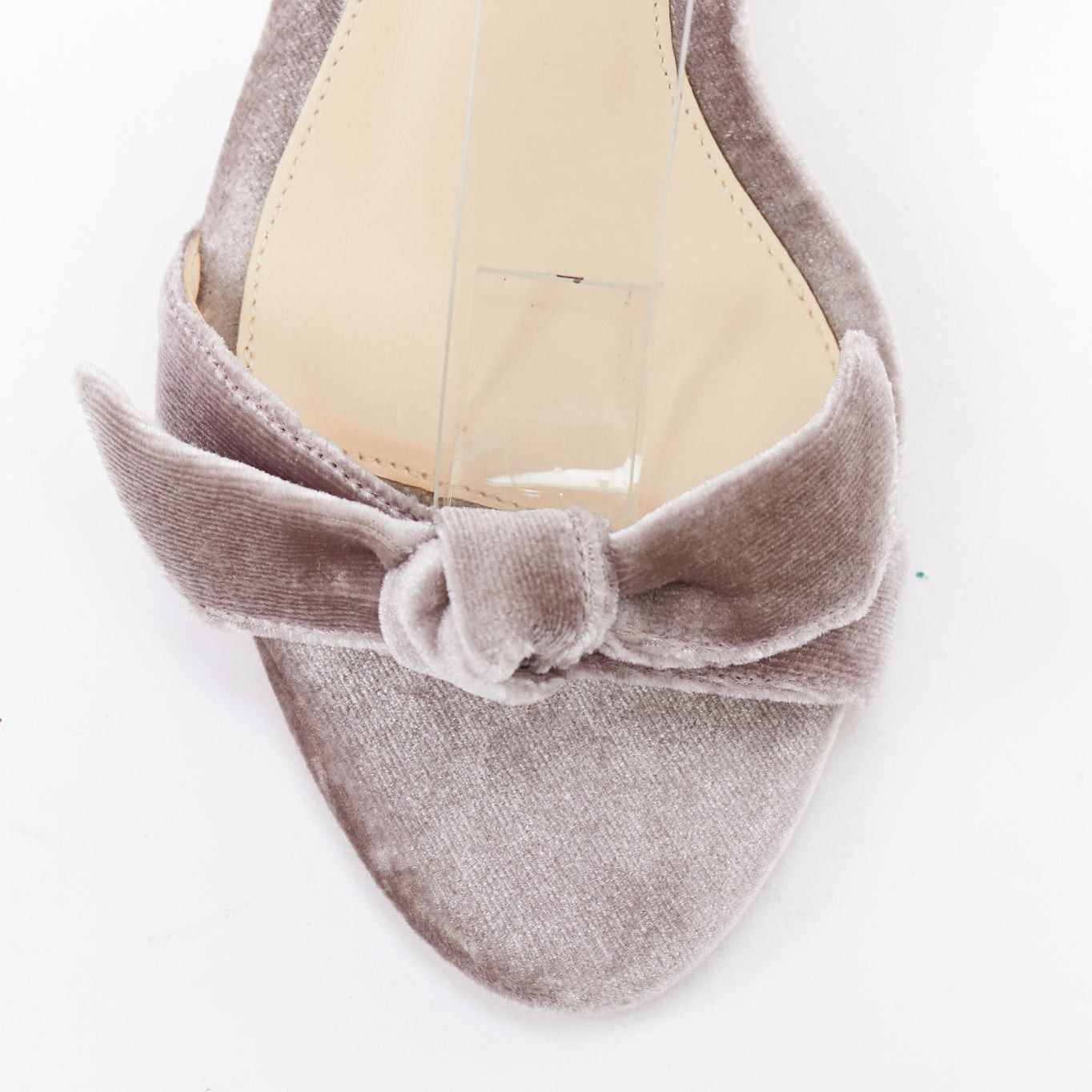 Alexandre Birman ALEXANDRE BIRMAN Clarita blush pink velvet bow tie sandal heels EU35 Size US 5 / IT 35 - 6 Thumbnail